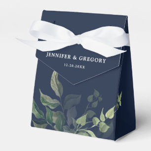 Hochzeitsfeier mit botanischer Wasserfarbe Geschenkschachtel
