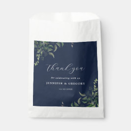 Hochzeitsfeier mit botanischer Wasserfarbe Geschenktütchen