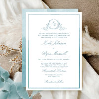 Hochzeitsfeier mit dem formellen Chic Monogram Sea