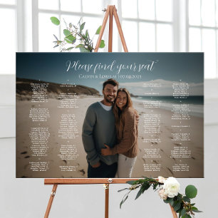 Hochzeitsfeier mit elegantem Foto Poster