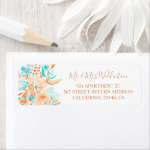 Hochzeitsfeier mit floraler Wasserkoralle aquamari