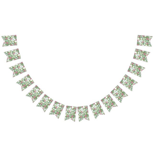 Hochzeitsfeier mit hellrosa Rose Wimpelkette (Alle)