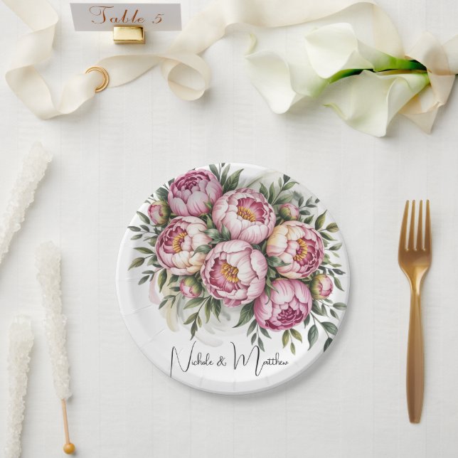 Hochzeitsfeier mit Picknick Pappteller (Hochzeit)