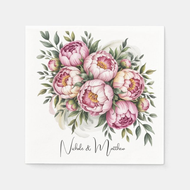 Hochzeitsfeier mit Picknick Serviette (Vorderseite)