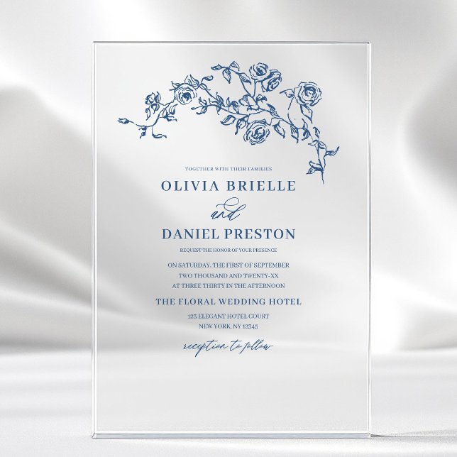 Hochzeitsfeier mit Viktorianischem französischem E Acryleinladungen (Von Creator hochgeladen)