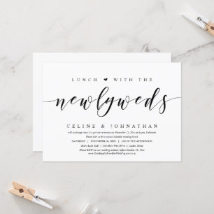 Hochzeitsfeier, Mittagessen mit frischer Einladung