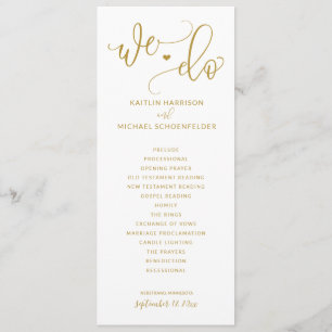 Hochzeitsfeier Moderne Bounce Calligraphie Gold Programm