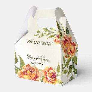 Hochzeitsfeier Orange-Gelb-Grüne Geschenkschachtel