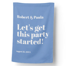 Hochzeitsfeier Outdoor-Banner