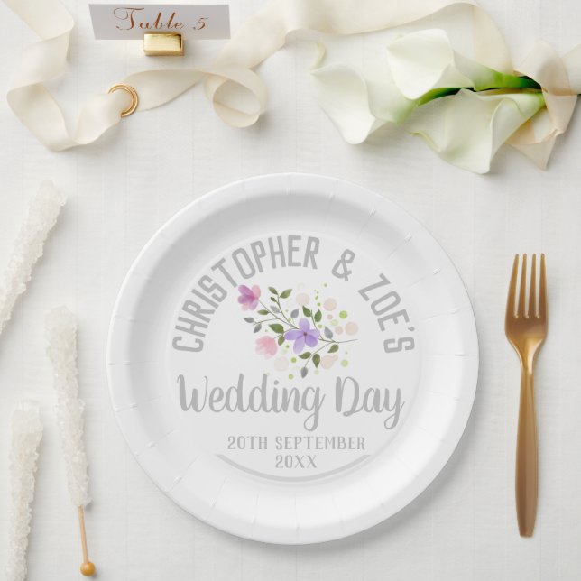 Hochzeitsfeier Pappteller (Hochzeit)