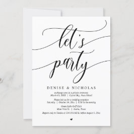 Hochzeitsfeier, Party Einladung