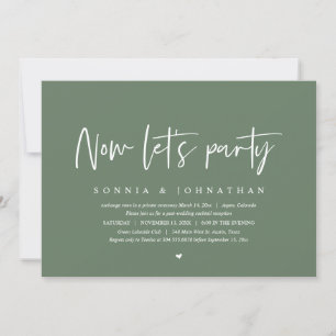 Hochzeitsfeier, Party Einladung