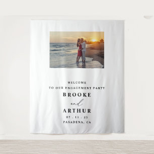 Hochzeitsfeier Photobooth Hintergrund Mit Foto Wandteppich