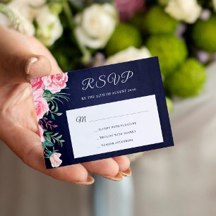 Hochzeitsfeier RSVP Begleitkarte