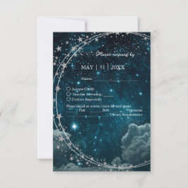 Hochzeitsfeier RSVP Karte