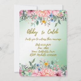 Hochzeitsfeier Set: Einladung