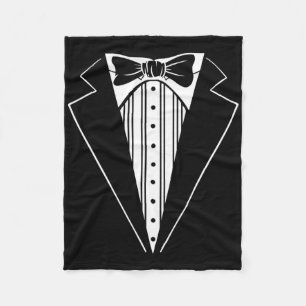 Hochzeitsfeier Tuxedo Matching Bachelor Party Funn Fleecedecke
