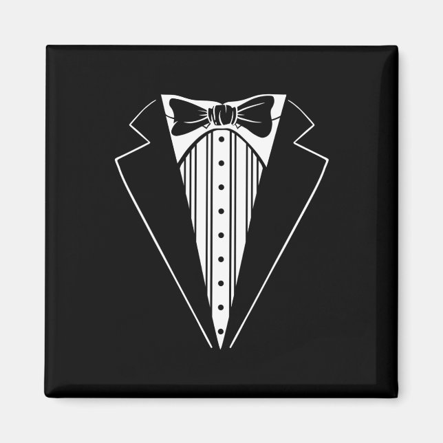 Hochzeitsfeier Tuxedo Matching Bachelor Party Funn Magnet (Vorne)