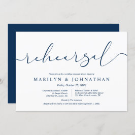 Hochzeitsfeier und Abendessen, modern und minimali Einladung