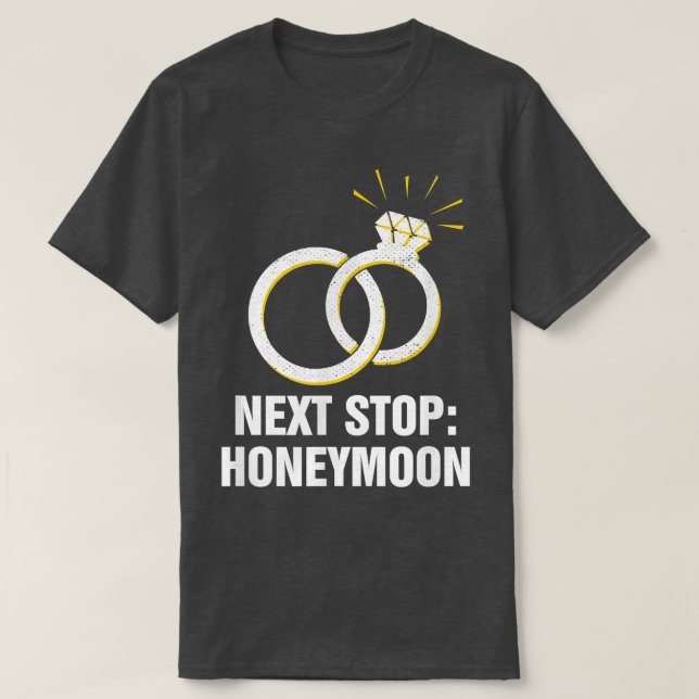 Hochzeitsfeier und Ehefrau im Internet T-Shirt (Design vorne)
