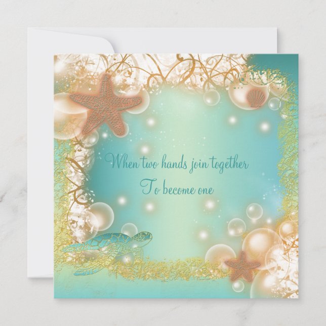 Hochzeitsfeier und elegantes Party Einladung (Vorderseite)