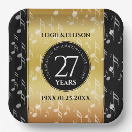 Hochzeitsfeier zum 27. Mal Pappteller