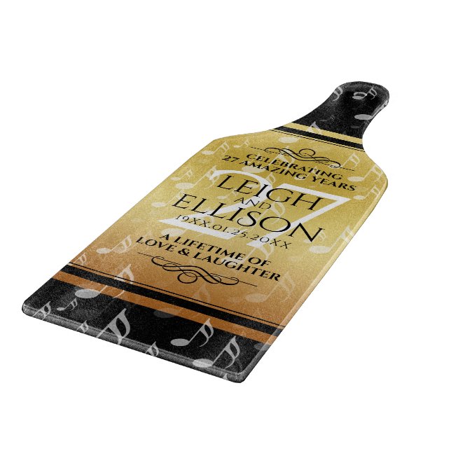 Hochzeitsfeier zum 27. Mal Schneidebrett (Ecke)