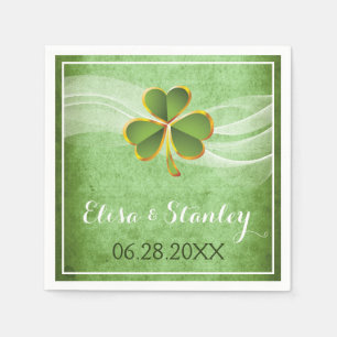 Hochzeitsfeiern am türkisblauen Strand Serviette