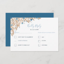 Hochzeitsfeiern für das blaue Land RSVP Karte