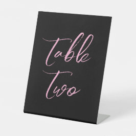 Hochzeitsfeiern in Schwarzwald - Tischnummern Sockelschild