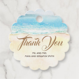 Hochzeitsfeiern mit Aquarellfarben Geschenkanhänger