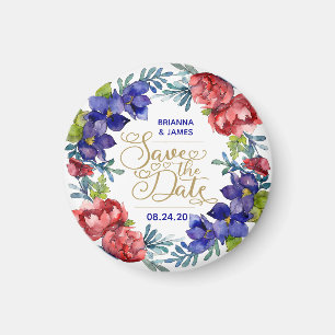 Hochzeitsfeiern mit Aquarellfarben Rettete unser D Magnet