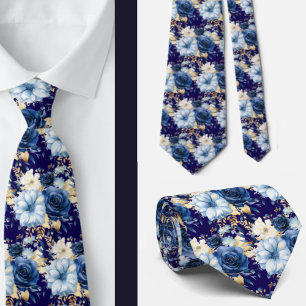Hochzeitsfeiern mit blauen Blume Krawatte