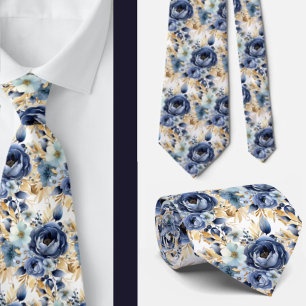 Hochzeitsfeiern mit blauen Blume Krawatte