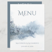 Hochzeitsfeiern mit blauen und weißen Wasserfarben