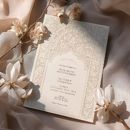 Hochzeitsfeiern mit Creme & White Lace Einladung