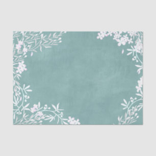 Hochzeitsfeiern mit weißer Blüte und Farbe Seidenpapier