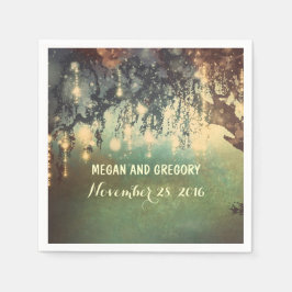 Hochzeitsfeiern mit Willow Tree Serviette