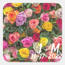 Hochzeitsfeiern Quadratischer Aufkleber