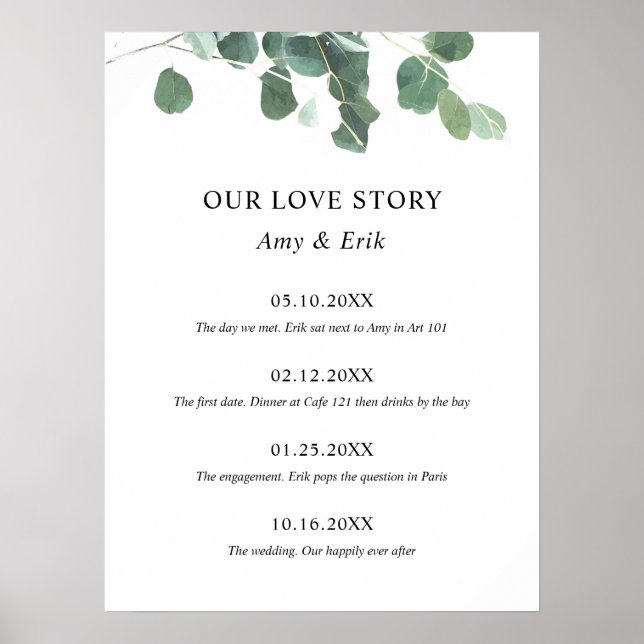 Hochzeitsfeiern Unsere Liebe Story Timeline Specia Poster (Vorne)