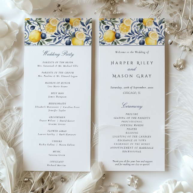 Hochzeitsfeierprogramm Einladung (Von Creator hochgeladen)