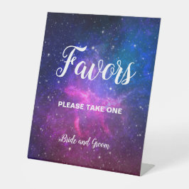 Hochzeitsfeiertag - Galaxy Stars Sockelschild