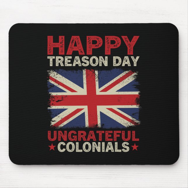 Hochzeitsfeiertag Undankbare Kolonialzeit 4. Juli  Mousepad (Vorne)