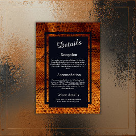 Hochzeitsfest mit wilder Schlange Begleitkarte