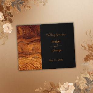 Hochzeitsfest mit wilder Schlange Gästebuch