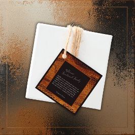 Hochzeitsfest mit wilder Schlange Geschenkanhänger