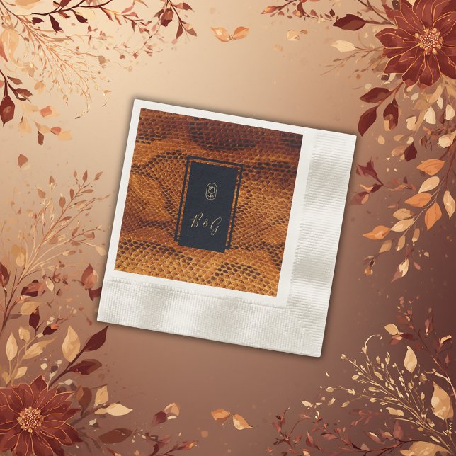 Hochzeitsfest mit wilder Schlange Serviette (Von Creator hochgeladen)