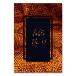 Hochzeitsfest mit wilder Schlange Tischnummer