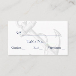 Hochzeitsfeste Platzkarten für die Marine und den