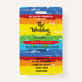 Hochzeitsfestspiele Rainbow Fun Ausweis